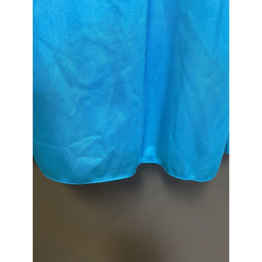 Vintage Vassarette Full Length Nightgown T-back Teal Size Medium NWT - Picture 7 of 7